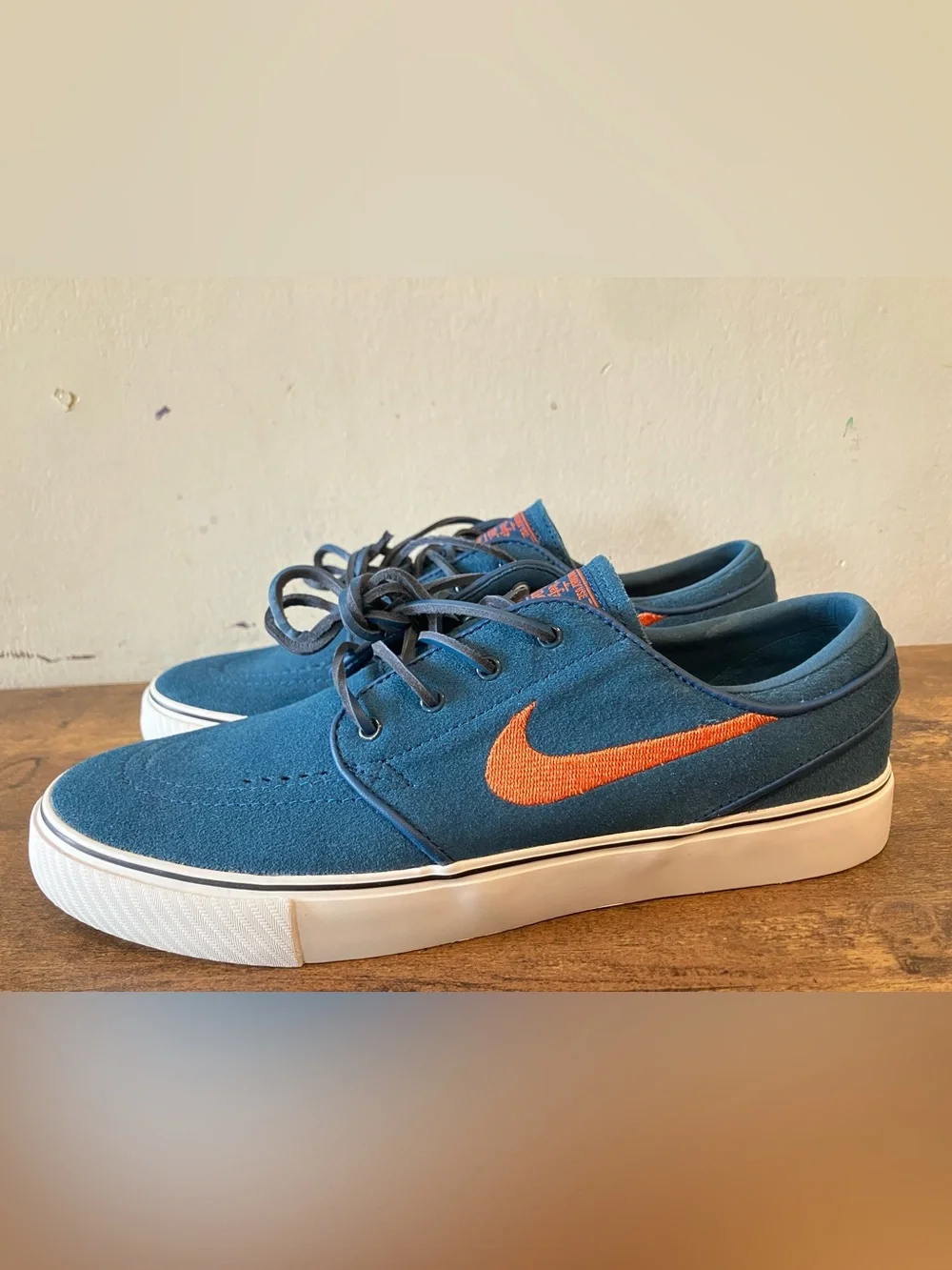 Nike SB Zoom Janoski OG+ Blue Force Campfire Orange